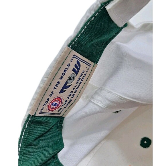 Miami Hurricanes Vintage Canes University Hat Cap White Orange Green Strapback - Picture 6 of 6